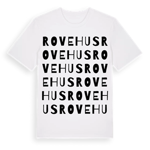 Rovehus ordlek t-shirt – ekologisk bomull t-shirt från Pinshirt