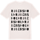 Vintage White t-shirt med Rubensholm ordlek t-shirt