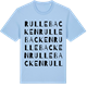 Blue Soul t-shirt med Rullebacken ordlek t-shirt