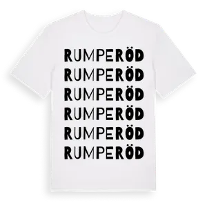 Rumperöd ordlek t-shirt – ekologisk bomull t-shirt från Pinshirt
