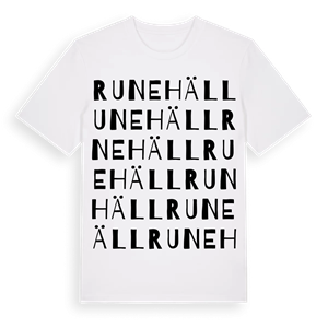 Runehäll ordlek t-shirt – ekologisk bomull t-shirt från Pinshirt