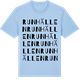 Blue Soul t-shirt med Runhällen ordlek t-shirt