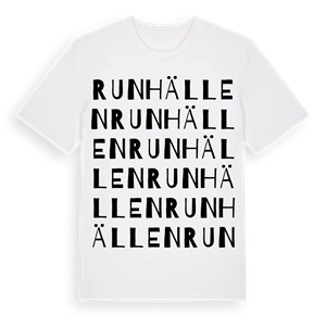 Runhällen ordlek t-shirt – ekologisk bomull t-shirt från Pinshirt