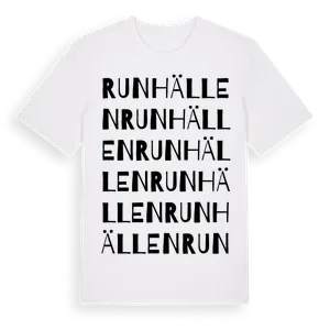 Runhällen ordlek t-shirt – ekologisk bomull t-shirt från Pinshirt