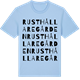 Blue Soul t-shirt med Rusthållaregården ordlek t-shirt
