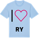 Blue Soul t-shirt med Jag älskar Ry t-shirt stort tryck