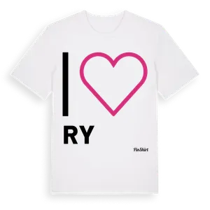 Jag älskar Ry t-shirt stort tryck – ekologisk bomull t-shirt från Pinshirt