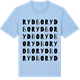 Blue Soul t-shirt med Rydbo ordlek t-shirt