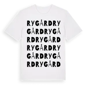 Rygård ordlek t-shirt – ekologisk bomull t-shirt från Pinshirt
