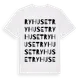 White t-shirt med Ryhuset ordlek t-shirt