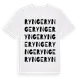 White t-shirt med Rynge ordlek t-shirt