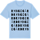 Blue Soul t-shirt med Rynge gård ordlek t-shirt