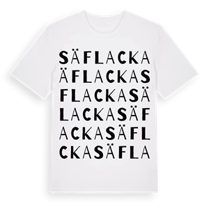 Säflacka ordlek t-shirt – ekologisk bomull t-shirt från Pinshirt