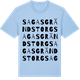 Blue Soul t-shirt med Sagas Gränds Torg ordlek t-shirt