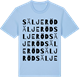 Blue Soul t-shirt med Säljeröd ordlek t-shirt