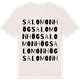 Vintage White t-shirt med Salomonhög ordlek t-shirt