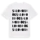 White t-shirt med Salomonhög ordlek t-shirt