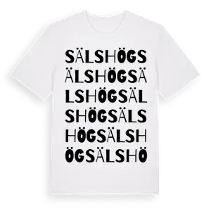 Sälshög ordlek t-shirt – ekologisk bomull t-shirt från Pinshirt