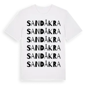 Sandåkra ordlek t-shirt – ekologisk bomull t-shirt från Pinshirt