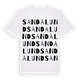 Sandalund ordlek t-shirt