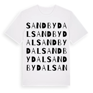 Sandbydal ordlek t-shirt – ekologisk bomull t-shirt från Pinshirt