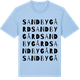 Blue Soul t-shirt med Sandbygård ordlek t-shirt