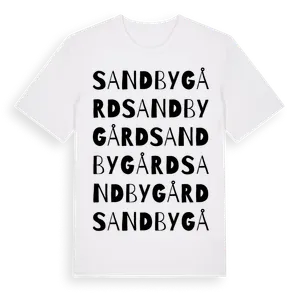 Sandbygård ordlek t-shirt – ekologisk bomull t-shirt från Pinshirt