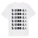 White t-shirt med Sanddala ordlek t-shirt