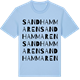 Blue Soul t-shirt med Sandhammaren ordlek t-shirt