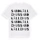 Sandkällehus ordlek t-shirt