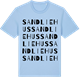 Blue Soul t-shirt med Sandliehus ordlek t-shirt