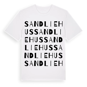 Sandliehus ordlek t-shirt – ekologisk bomull t-shirt från Pinshirt