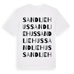 Sandliehus ordlek t-shirt – ekologisk bomull t-shirt från Pinshirt