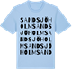 Blue Soul t-shirt med Sandsjöholm ordlek t-shirt