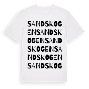 Sandskogen ordlek t-shirt – ekologisk bomull t-shirt från Pinshirt