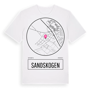 Sandskogen t-shirt – ekologisk bomull t-shirt från Pinshirt