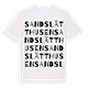 Sandslätthusen ordlek t-shirt