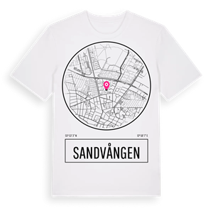 Sandvången t-shirt – ekologisk bomull t-shirt från Pinshirt