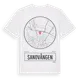 White t-shirt med Sandvången t-shirt