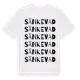 White t-shirt med Sänkevad ordlek t-shirt
