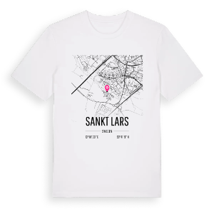 Sankt Lars karta t-shirt – ekologisk bomull t-shirt från Pinshirt