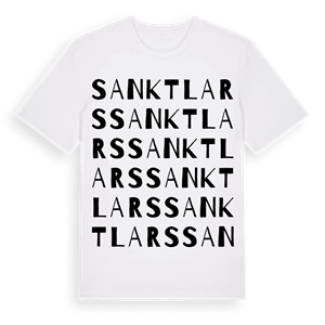 Sankt Lars ordlek t-shirt – ekologisk bomull t-shirt från Pinshirt