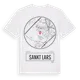 White t-shirt med Sankt Lars t-shirt