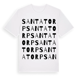 Santatorp ordlek t-shirt – ekologisk bomull t-shirt från Pinshirt