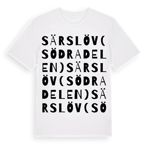 Särslöv (södra delen) ordlek t-shirt – ekologisk bomull t-shirt från Pinshirt