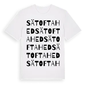 Sätofta Hed ordlek t-shirt – ekologisk bomull t-shirt från Pinshirt