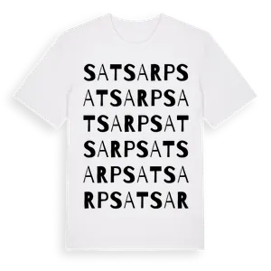 Satsarp ordlek t-shirt – ekologisk bomull t-shirt från Pinshirt