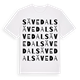 White t-shirt med Sävedal ordlek t-shirt