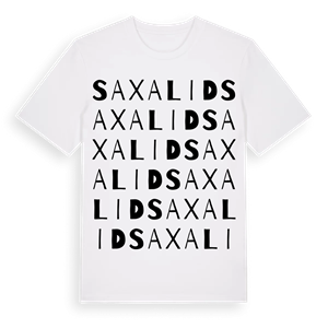 Saxalid ordlek t-shirt – ekologisk bomull t-shirt från Pinshirt