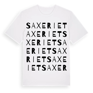 Saxeriet ordlek t-shirt – ekologisk bomull t-shirt från Pinshirt